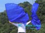 1 pair 180 cm (71") half circle prophetic angel wing silk flags, blue