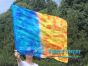 1 Piece 85 cm (33") prophetic silk worship flex flag for kids, Fire & Ice