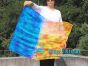 1 Piece 85 cm (33") prophetic silk worship flex flag for kids, Fire & Ice