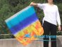 1 Piece 85 cm (33") prophetic silk worship flex flag for kids, Fire & Water