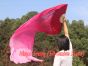 1 pair 1.8m (70") bordeaux fading belly dance silk fan veils