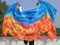 1 piece Fire and Ice tie-dye 5 Mommes belly dance silk veil 