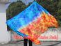 1 piece Fire and Ice tie-dye 5 Mommes belly dance silk veil 