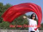 1 Piece red 1.8m (70") dance silk veil poi