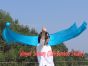 1 Piece turquoise 2.3m (90") dance silk veil poi