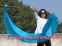 1 Piece turquoise 2.3m (90") dance silk veil poi