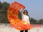 1 Piece 180 cm (70") prophetic silk worship flex flag, Flame