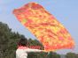 1 Piece 180 cm (70") prophetic silk worship flex flag, Flame