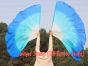 1 pair 180 cm (71") half circle prophetic angel wing silk flags, Grace