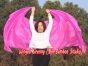 1 piece pink 5 Mommes belly dance silk veil 