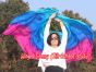 1 piece turquoise-blue-pink 5 Mommes colorful belly dance silk veil 