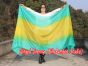 1 piece peacock-yellow-peacock 5 Mommes colorful belly dance silk veil 