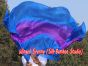 1 piece blue-purple-blue 5 Mommes colorful belly dance silk veil 