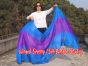 1 piece blue-purple-blue 5 Mommes colorful belly dance silk veil 