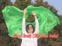 1 piece green 5 Mommes belly dance silk veil 