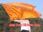 Spinning silk flag poi 174cm (68") for Worship & Praise, orange