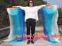 1 pair Grace long stripes 3G belly dance silk fan veil