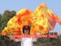 1.5m (59") tie-dye belly dance silk fan veil Flame