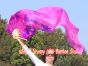 1.5m (59") tie-dye belly dance silk fan veil pink+purple