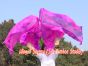 1.5m (59") tie-dye belly dance silk fan veil pink+purple