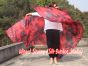 1 pair Lava 6 Mommes habotai belly dance silk wing