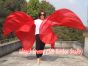 1 pair red 6 Mommes habotai belly dance silk wing