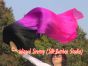 1 pair 1.8m (71") black-purple-pink belly dance silk fan veils