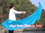 1 Piece turquoise 1.8m (70") dance silk veil poi