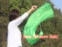 1 Piece green 1.35m (53") dance silk veil poi