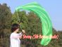 1 Piece green 1.35m (53") dance silk veil poi