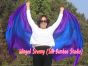 1 piece purple-blue-purple 5 Mommes colorful belly dance silk veil 