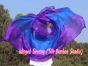 1 piece purple-blue-purple 5 Mommes colorful belly dance silk veil 