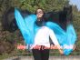 1 piece black-turquoise 5 Mommes colorful belly dance silk veil 