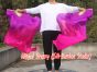 1 pair 1.1m (43") purple-pink silk fan veils for kids