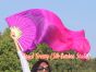 1 pair 1.1m (43") purple-pink silk fan veils for kids