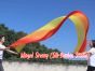 red-orange-yellow 6 Mommes colorful silk billow worship banner