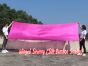 pink 6 Mommes colorful silk billow worship banner