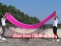 pink 6 Mommes colorful silk billow worship banner