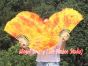 1 Pair Flame short Chinese silk dance fan, 10cm (4") flutter