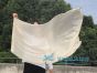 1 Piece 130 cm (51") prophetic silk worship flex flag, beige