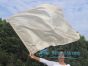 1 Piece 130 cm (51") prophetic silk worship flex flag, beige