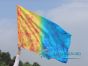 1 Piece 130 cm (51") prophetic silk worship flex flag, Fire and Ice