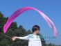 1 piece pink fading 2.5m (98") silk worship streamer