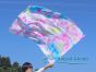 1 Piece 130 cm (51") prophetic silk worship flex flag, Flower Feast