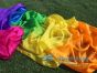 1 piece 4m (4.4 yards) Rainbow worship silk throw streamer