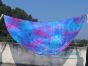 1 PIECE Mermaid tie-dye half circle 6 Mommes belly dance silk veil