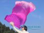 70" x 45" extra large Prosperity belly dance silk fan veil