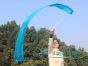 1 piece turquoise 2.5m (98") silk worship streamer