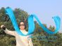 1 piece turquoise 2.5m (98") silk worship streamer