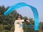 1 piece turquoise 2.5m (98") silk worship streamer